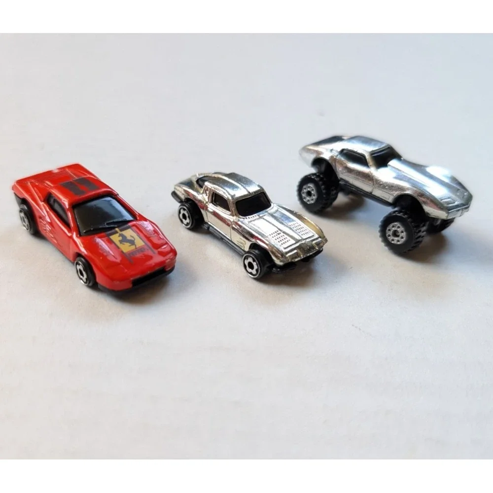 Vintage Hot Wheels Mini Car Lot 1986 Ferrari 1979 &‎ 1975 Corvette Monster Vette